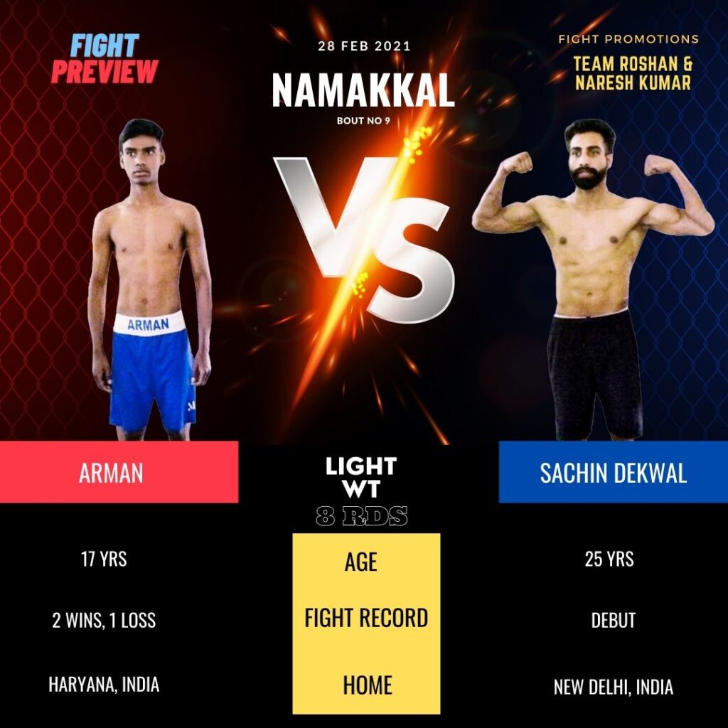 Sachin Dekwal Undefeated after 10 Pro Fights