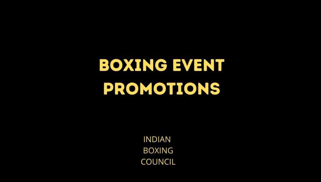 Boxing Event promotions