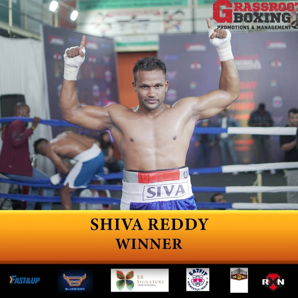 A Siva Reddy Boxer - Winner at Grassroot Boxing - 13 Sep 2021