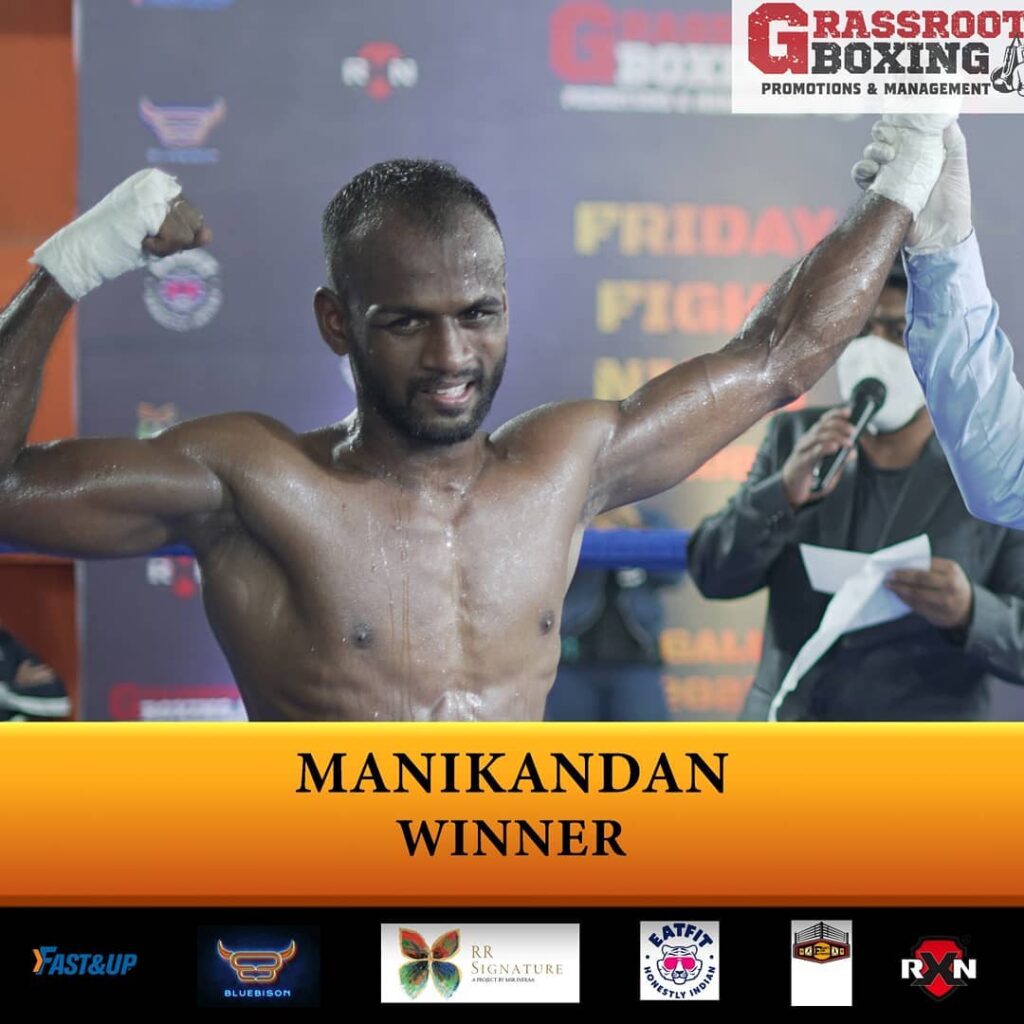 Boxer Manikandan Winner at Grassroot Boxing - 13 Sep 2021