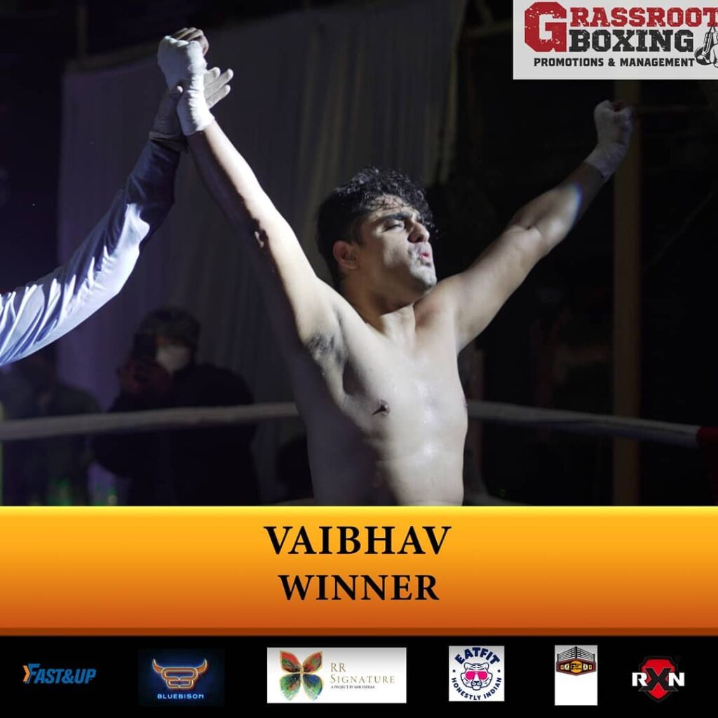 Boxer Vaibhav Shetty Winner at Grassroot Boxing - 13 Sep 2021