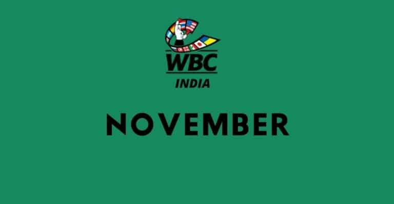 Men Pro Boxing Rankings November 2021