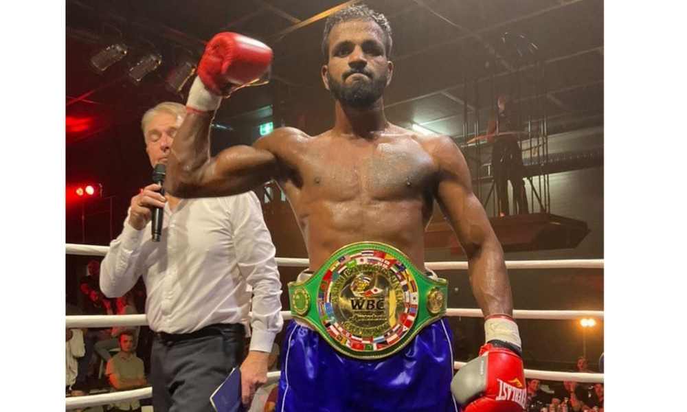 Pro Boxer Sabari J WBC Australasia Champion