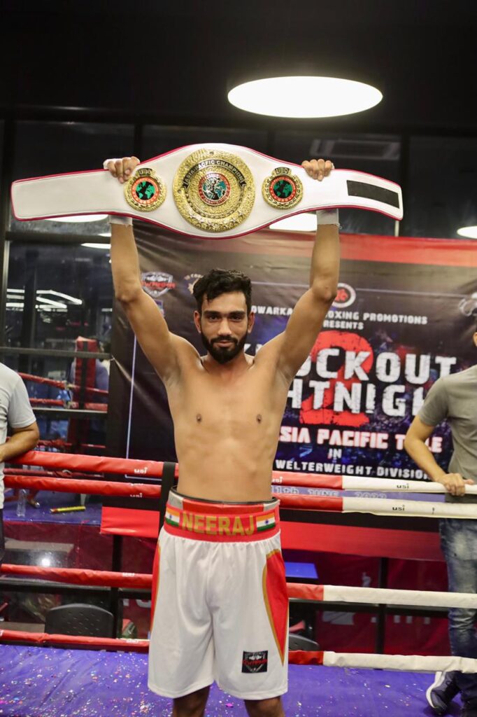 Neeraj Saini with the UBO Title