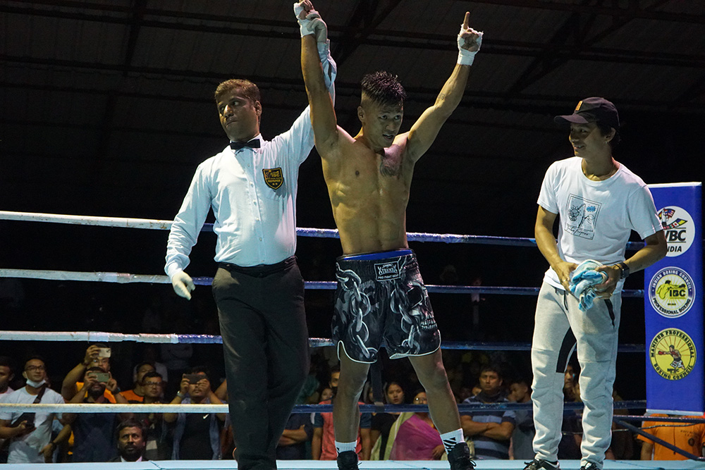 Raju Keisham Singh Wins at Aztec Pro Boxing League Imphal